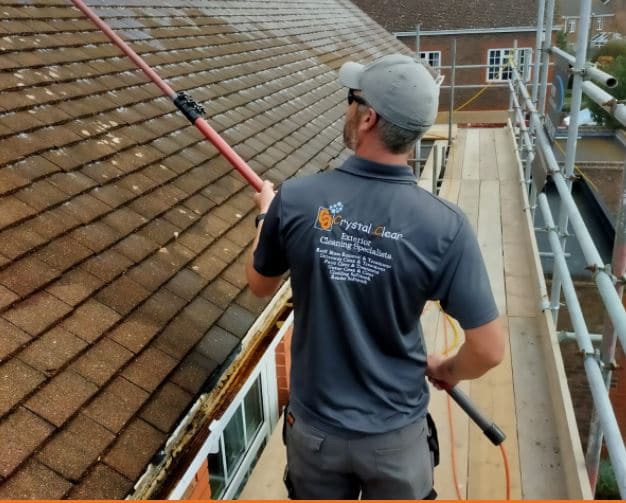 exterior cleaning specialists cleaning roof